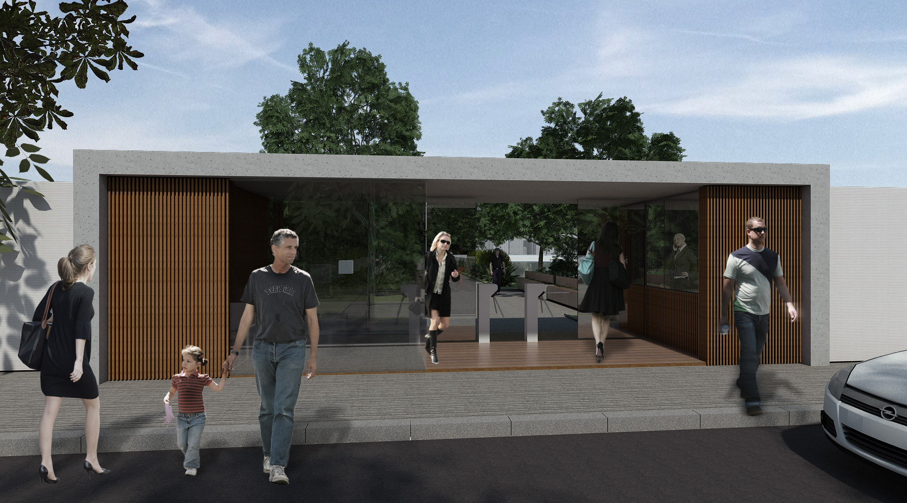 Plano Diretor Anhembi Tênis Clube,  nova portaria Anhembi Tenis Clube, Nagle Cecco Arquitetos