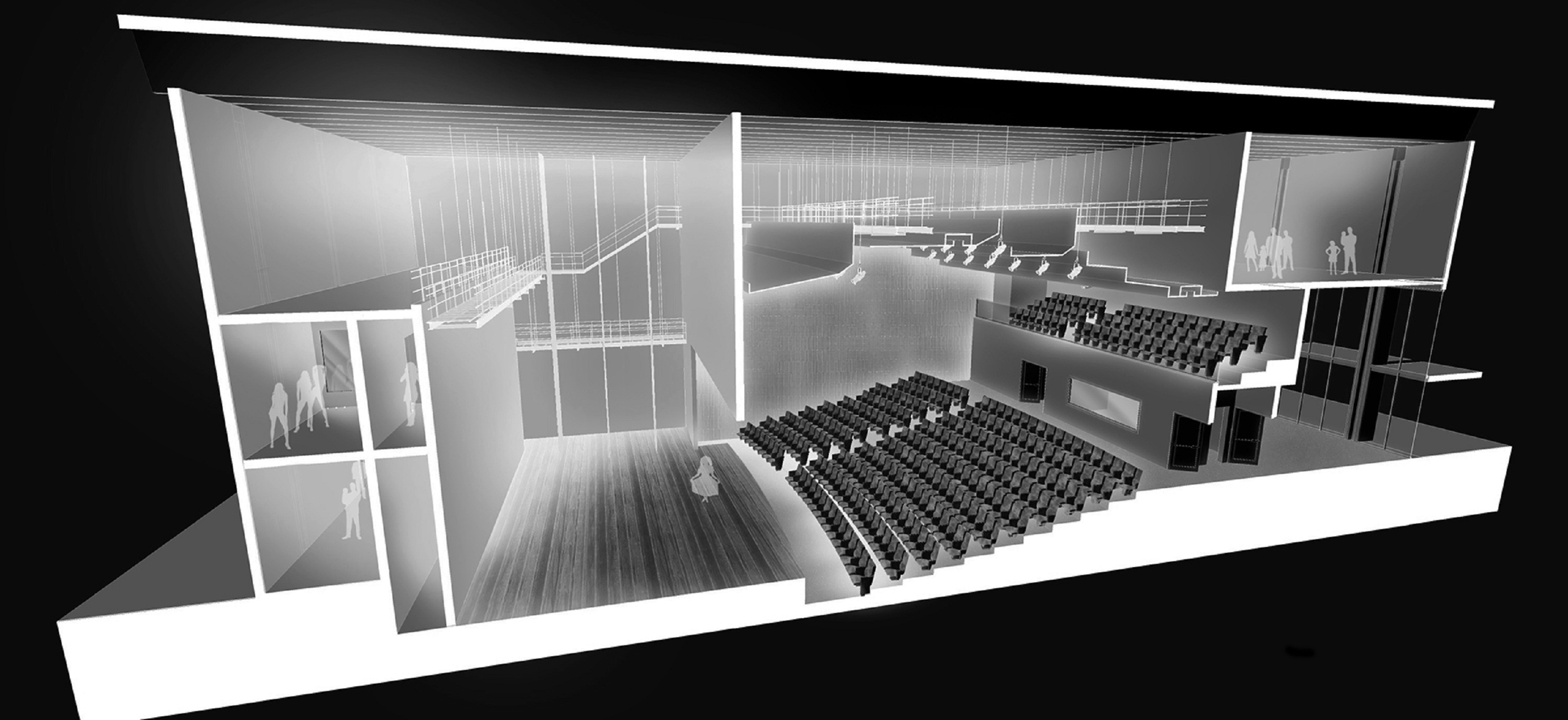 Retrofit Teatro Sesi Santo André, Nagle Cecco Arquitetos, Projeto de Teatro